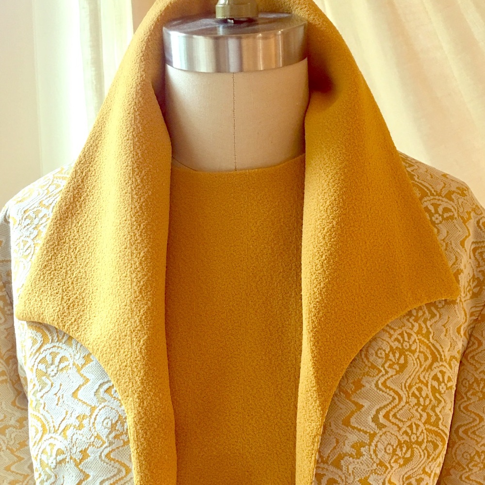 Vintage 1960s Jacquard Dress and Matching Jacket